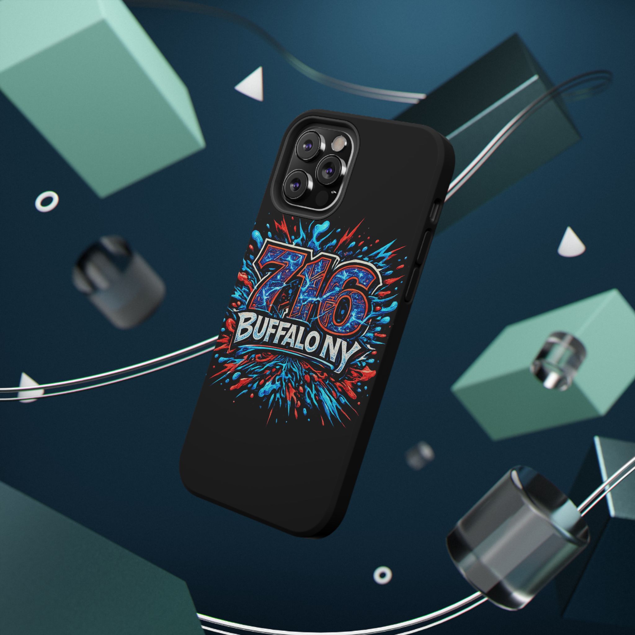 716 Buffalo NY Impact-Resistant Phone Case — Splash Graphic - Image 46