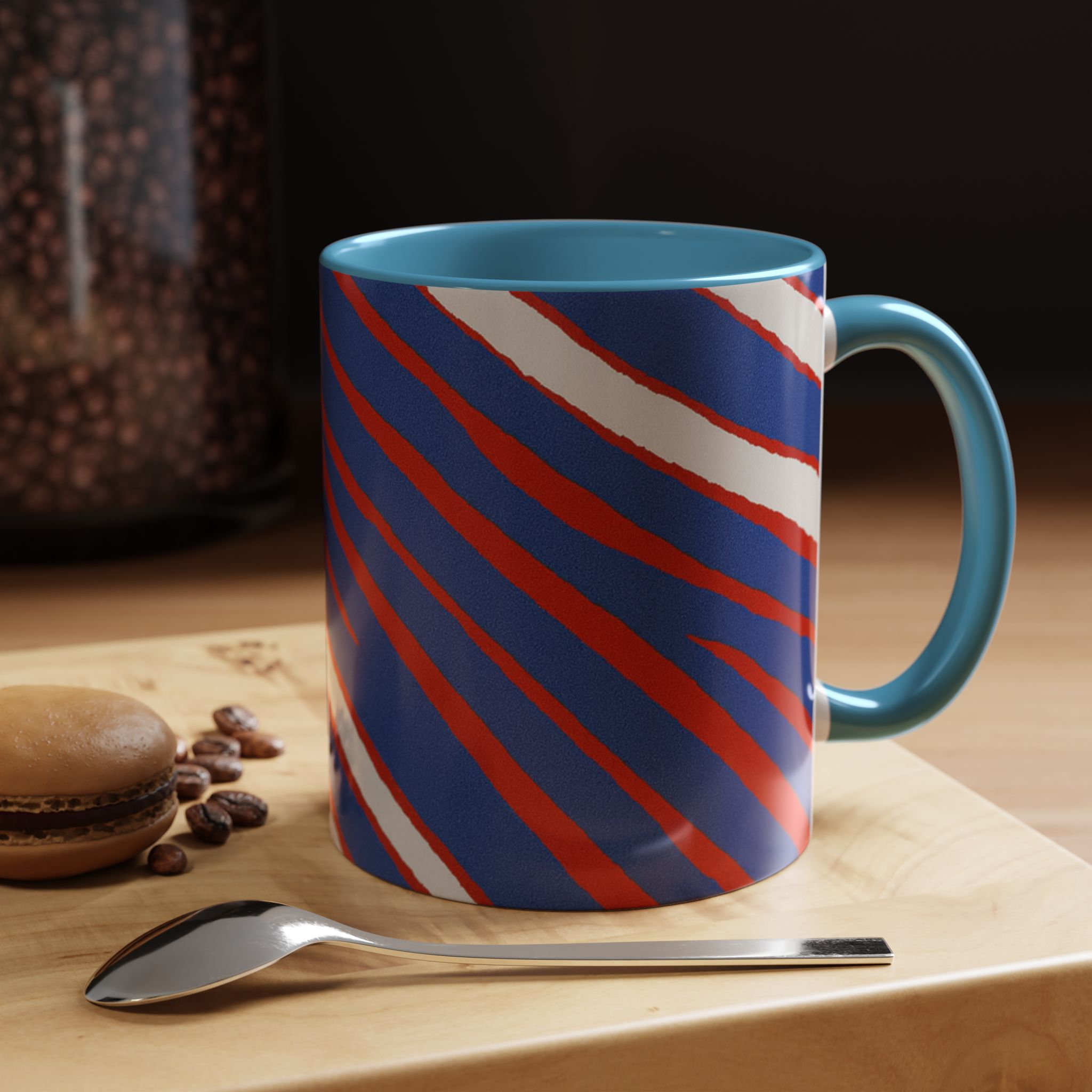 Bold Stripe Accent Coffee Mug | Unique Gift for Coffee Lovers, Fun Home Decor, Tea Mug, Modern Kitchen, Office Drinkware - Image 9
