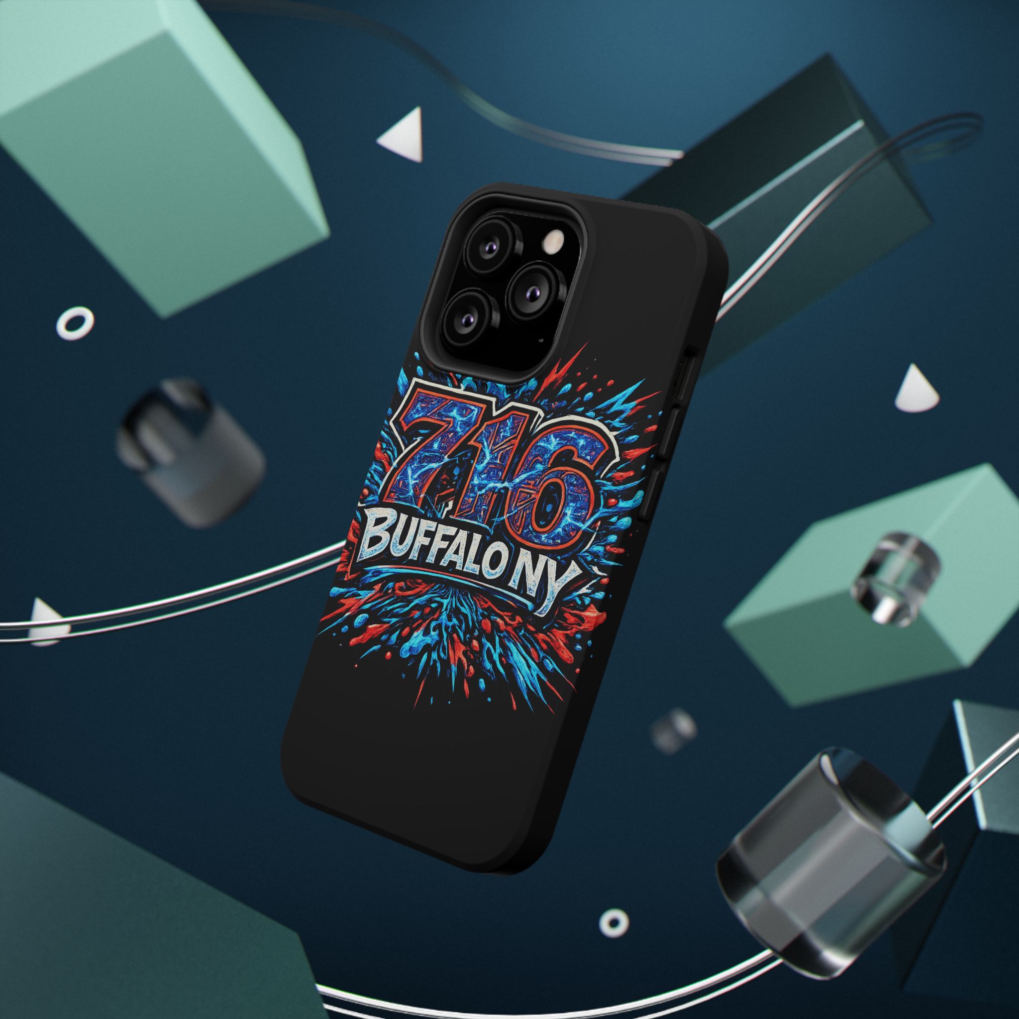 716 Buffalo NY Impact-Resistant Phone Case — Splash Graphic - Image 17