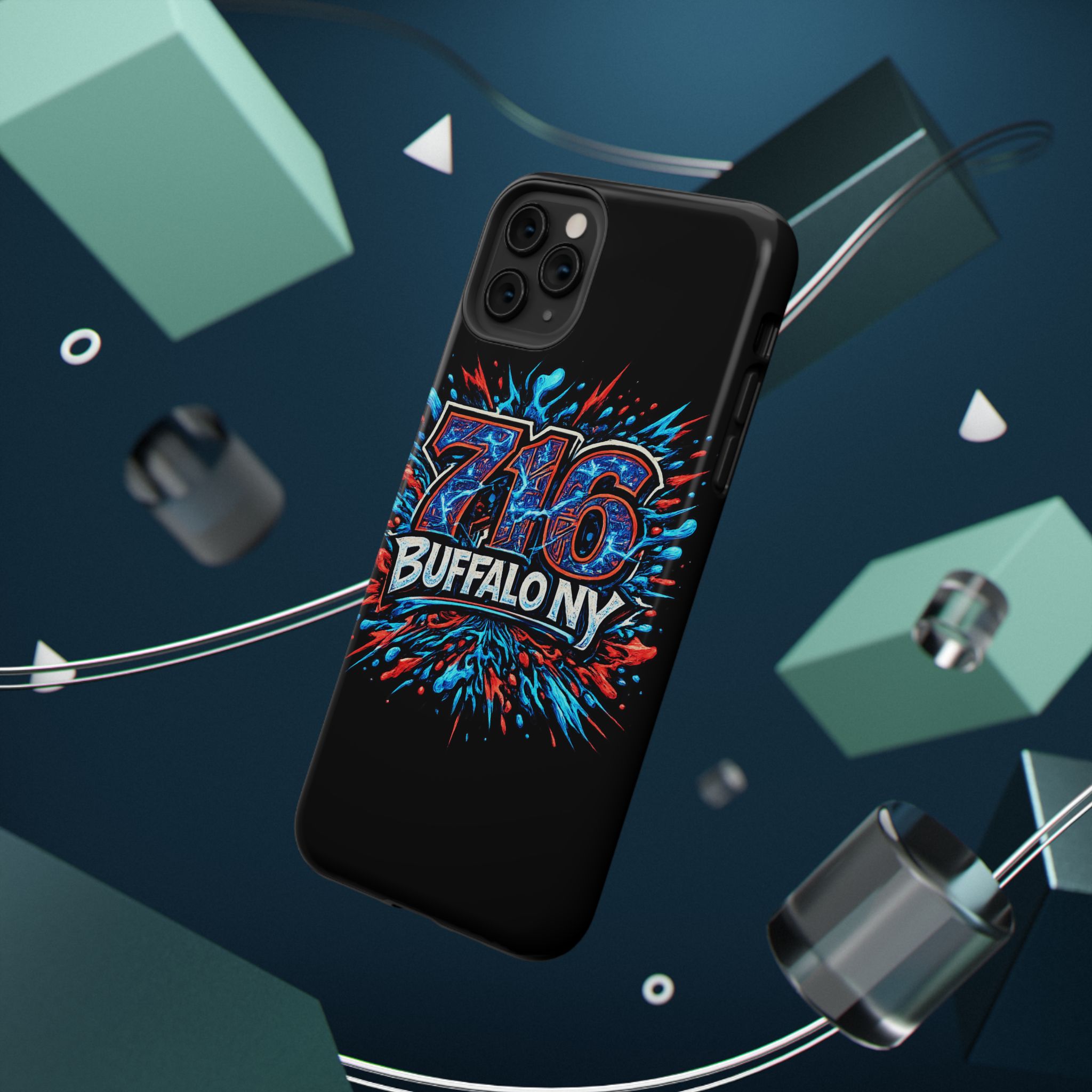716 Buffalo NY Impact-Resistant Phone Case — Splash Graphic - Image 34