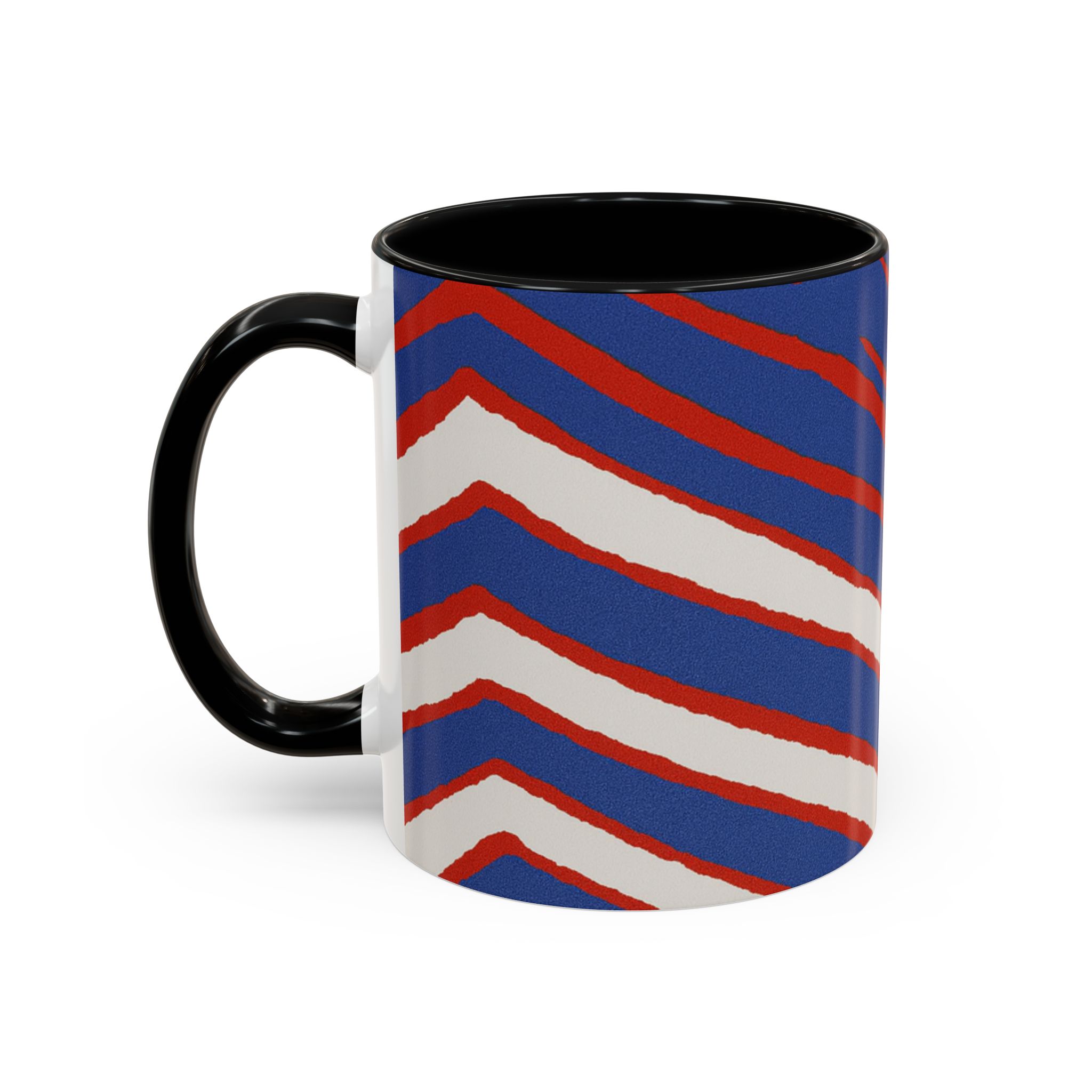 Bold Stripe Accent Coffee Mug | Unique Gift for Coffee Lovers, Fun Home Decor, Tea Mug, Modern Kitchen, Office Drinkware - Image 3