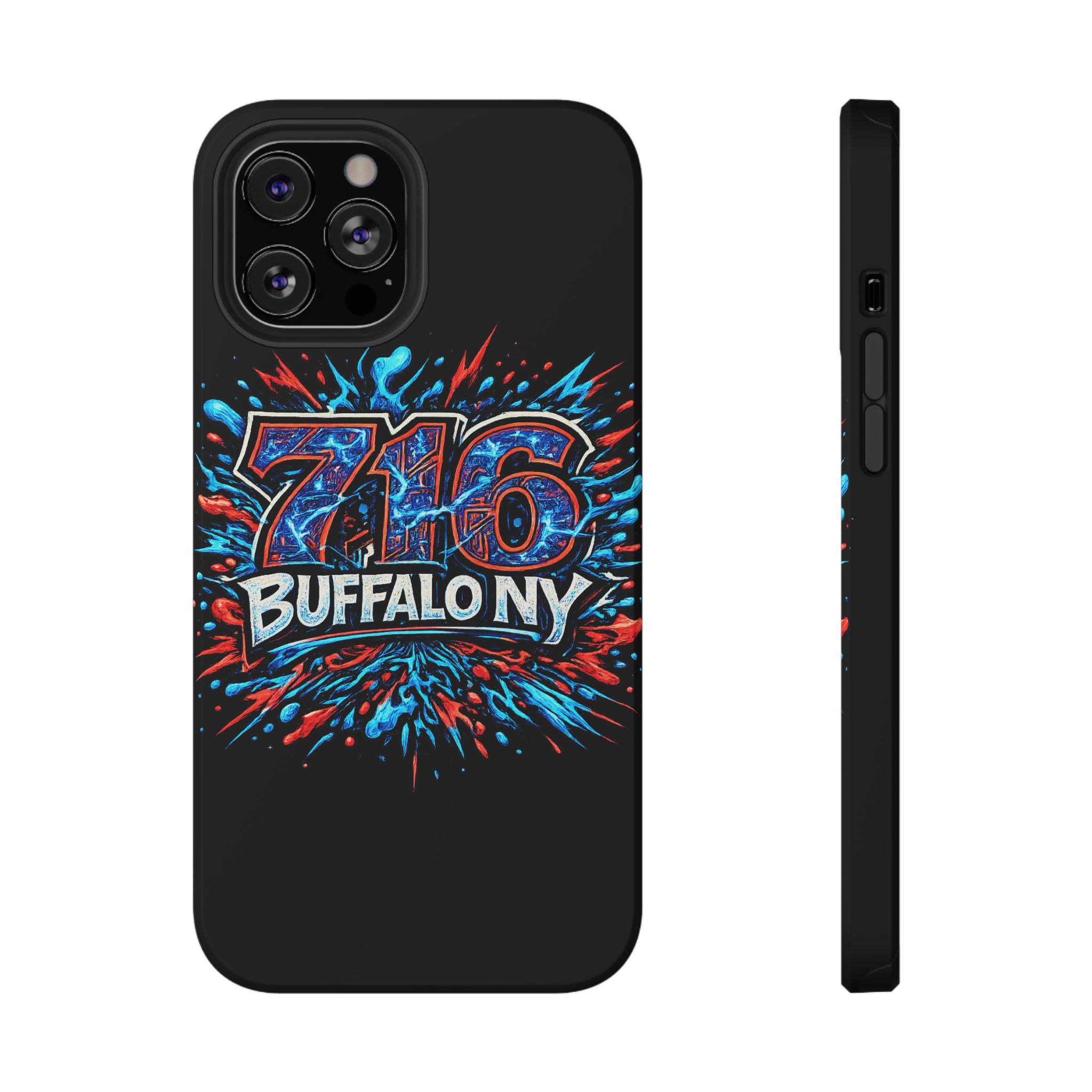 716 Buffalo NY Impact-Resistant Phone Case — Splash Graphic - Image 49