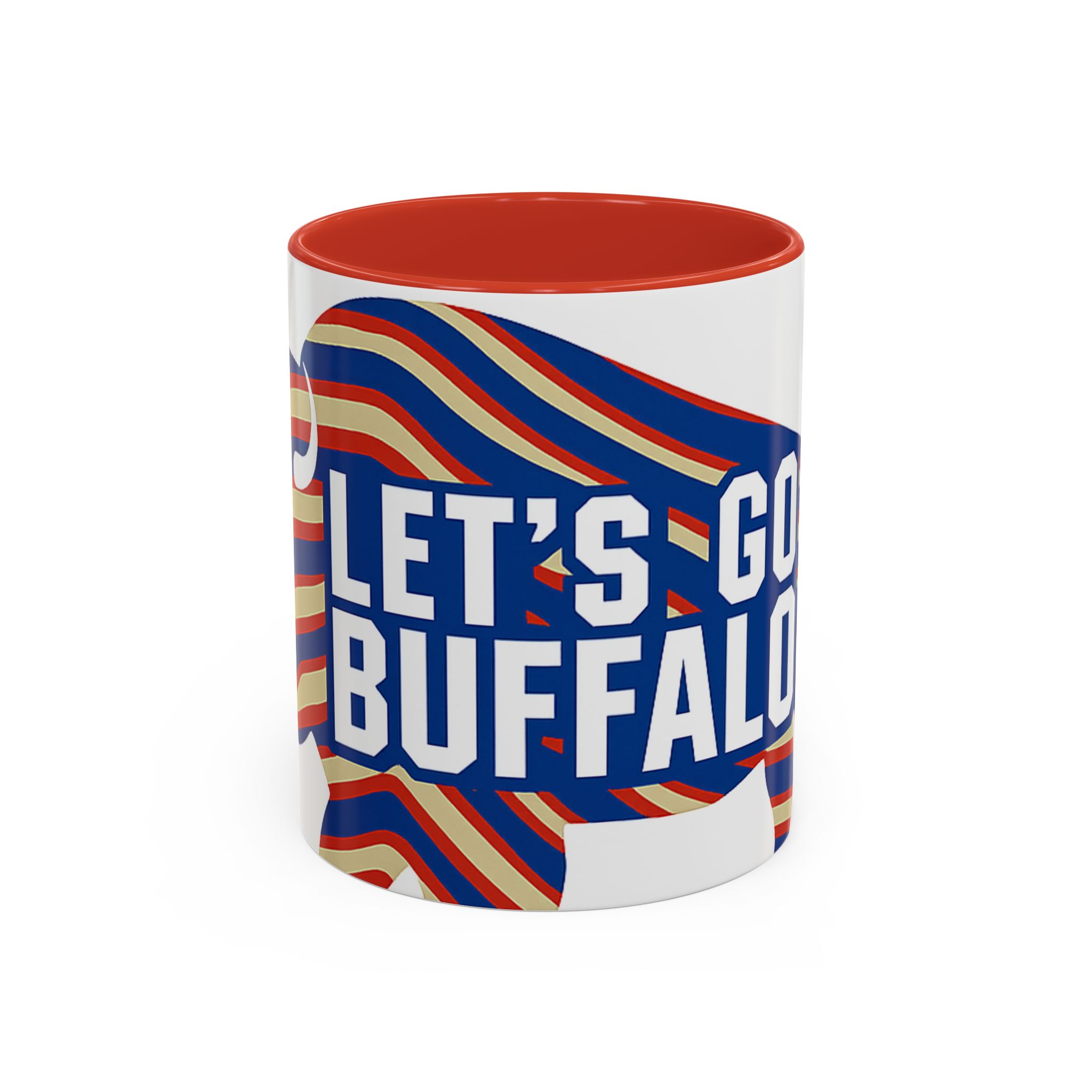Let's Go Buffalo Accent Coffee Mug | Buffalo Silhouette Fan Coffee Cup - Image 5