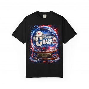 Thanks Coach Snow Globe T‑Shirt — Personalized Coach Appreciation Gift