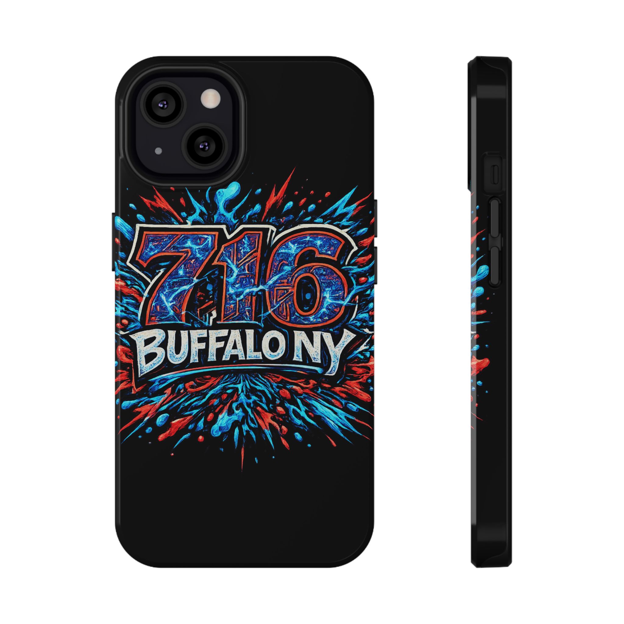 716 Buffalo NY Impact-Resistant Phone Case — Splash Graphic