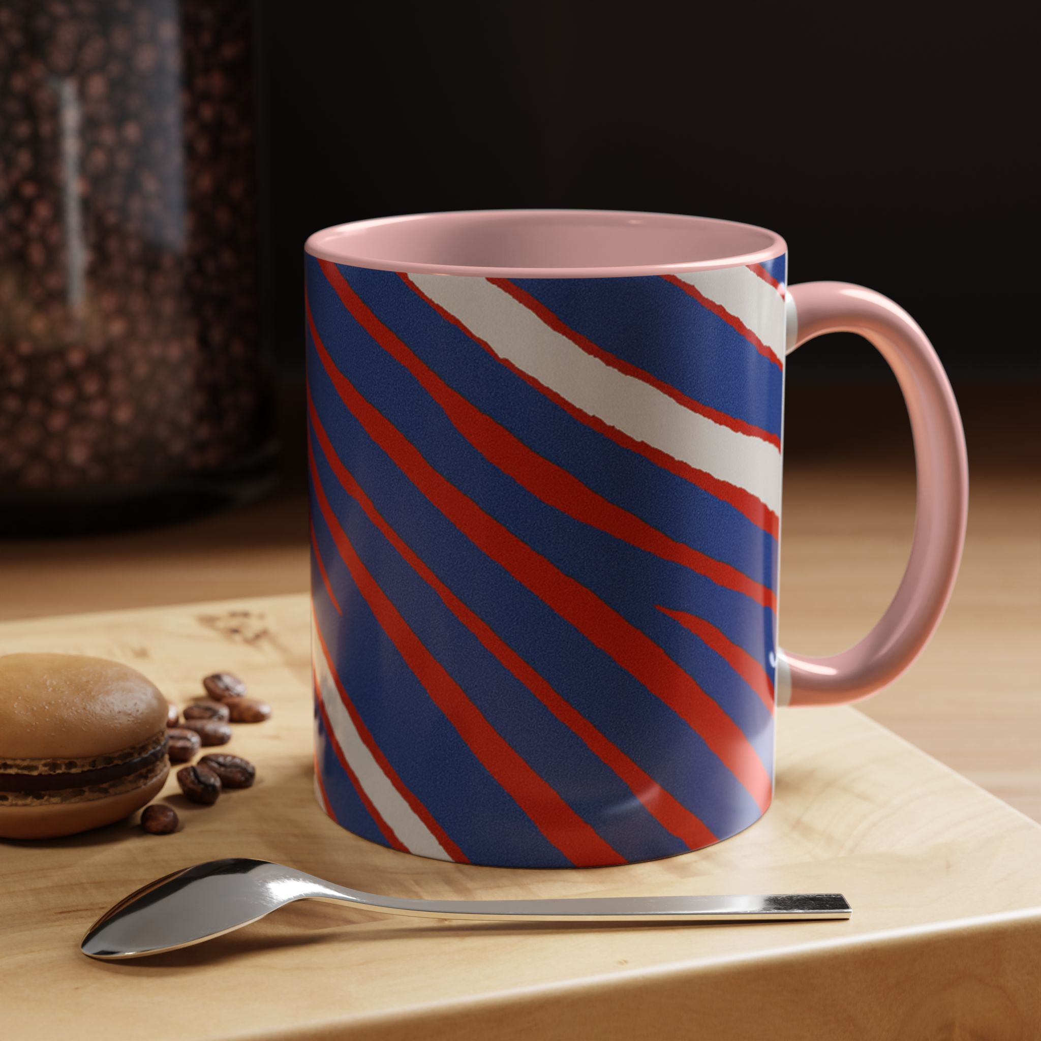 Bold Stripe Accent Coffee Mug | Unique Gift for Coffee Lovers, Fun Home Decor, Tea Mug, Modern Kitchen, Office Drinkware - Image 7