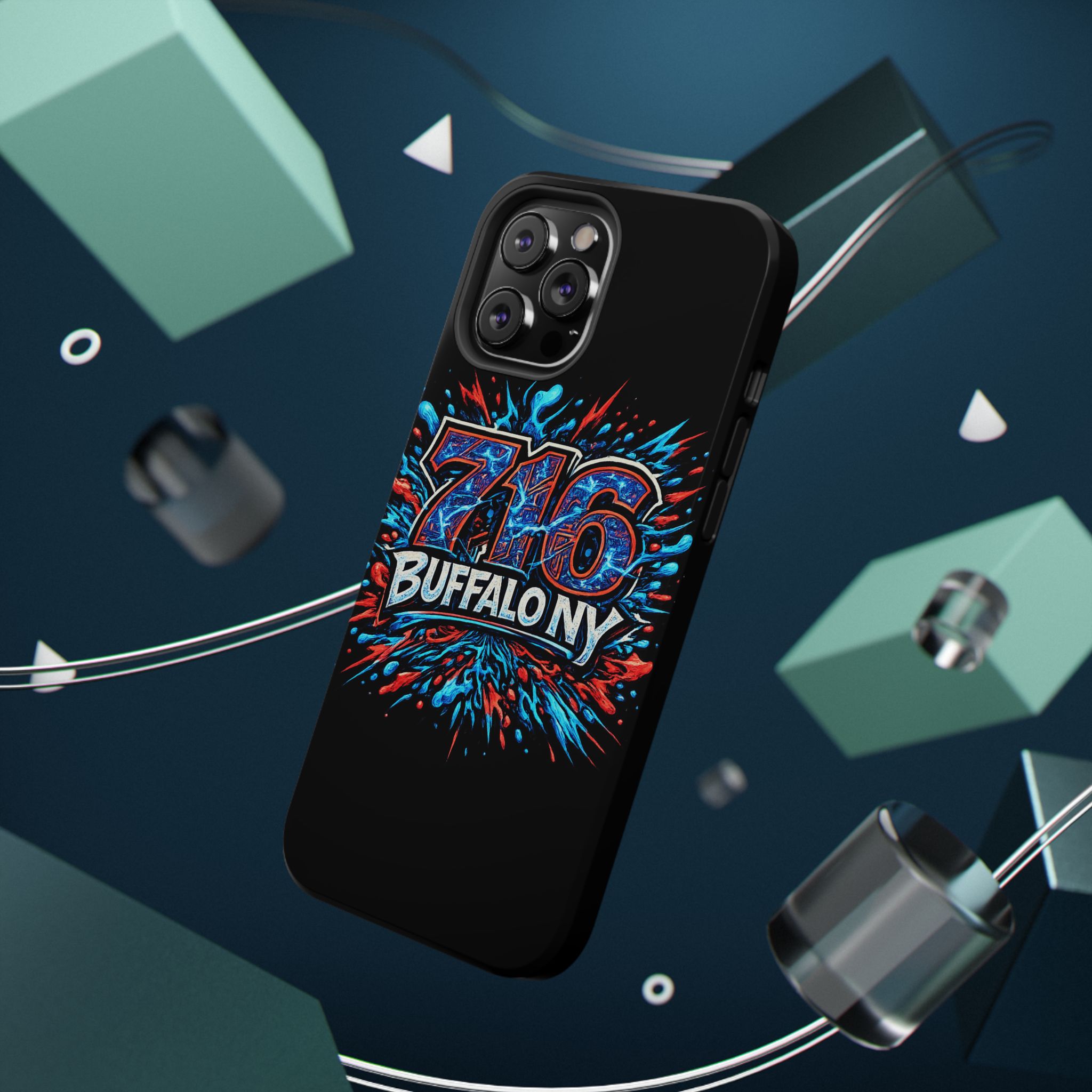 716 Buffalo NY Impact-Resistant Phone Case — Splash Graphic - Image 48