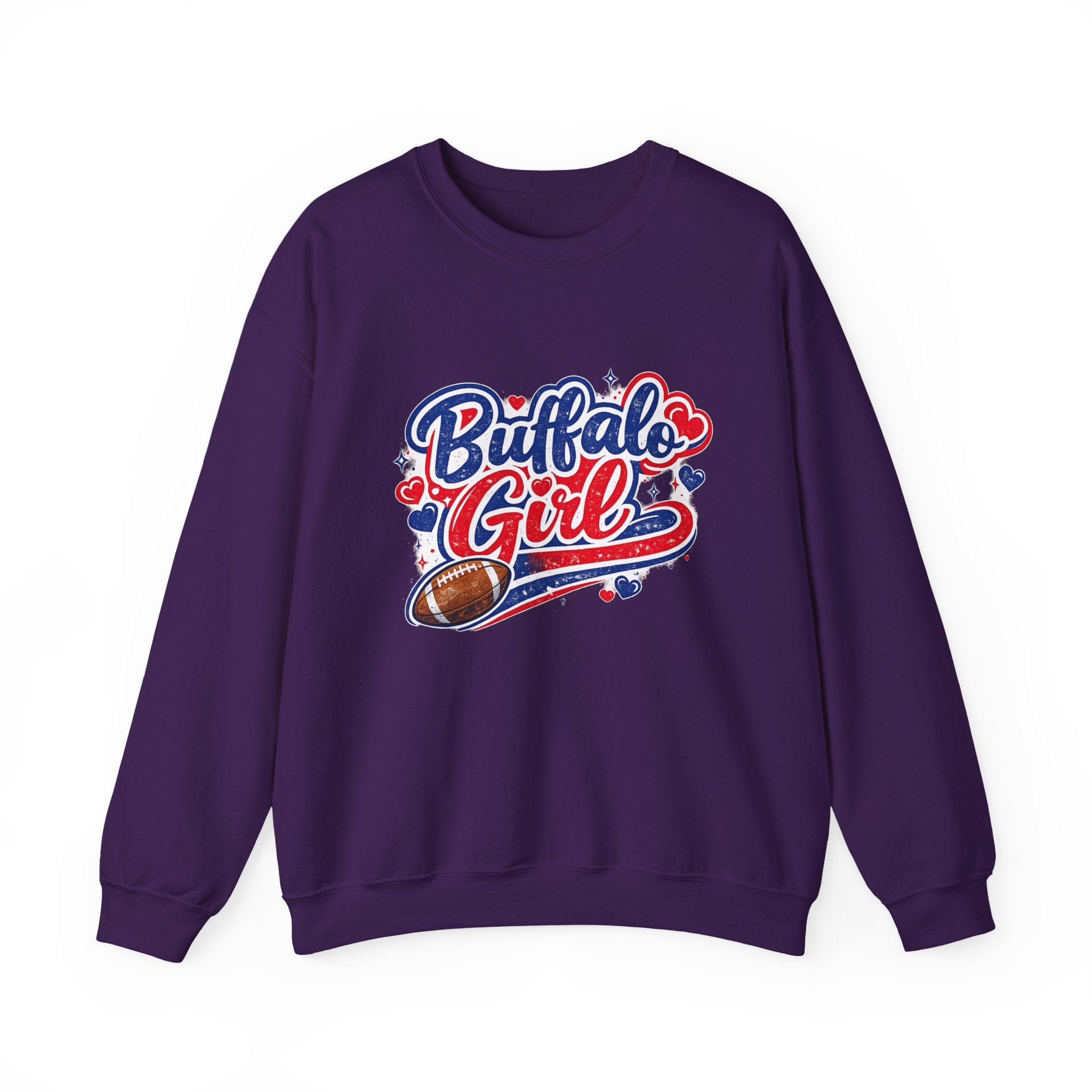 Buffalo Girl Football Crewneck Sweatshirt - Image 5