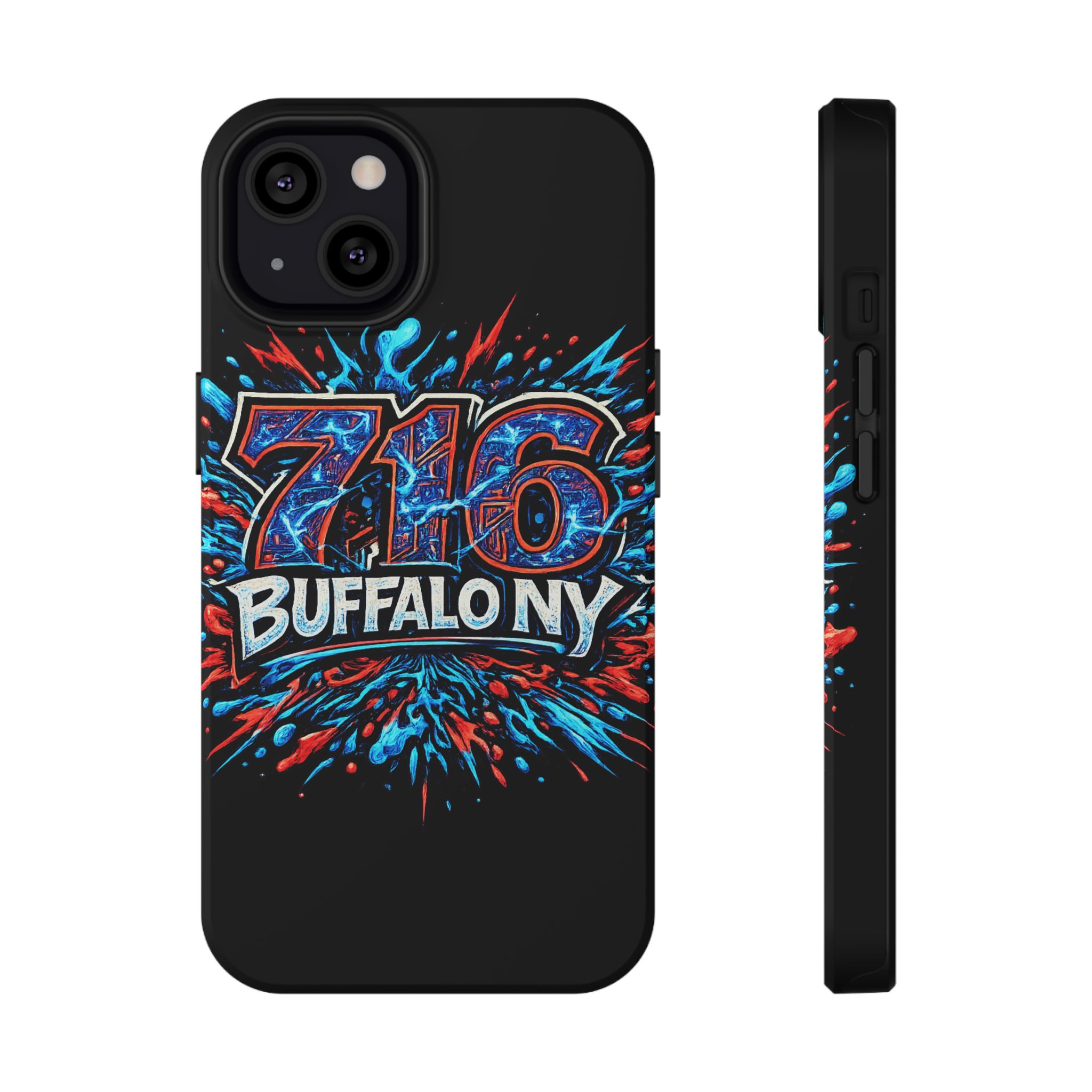 716 Buffalo NY Impact-Resistant Phone Case — Splash Graphic - Image 4