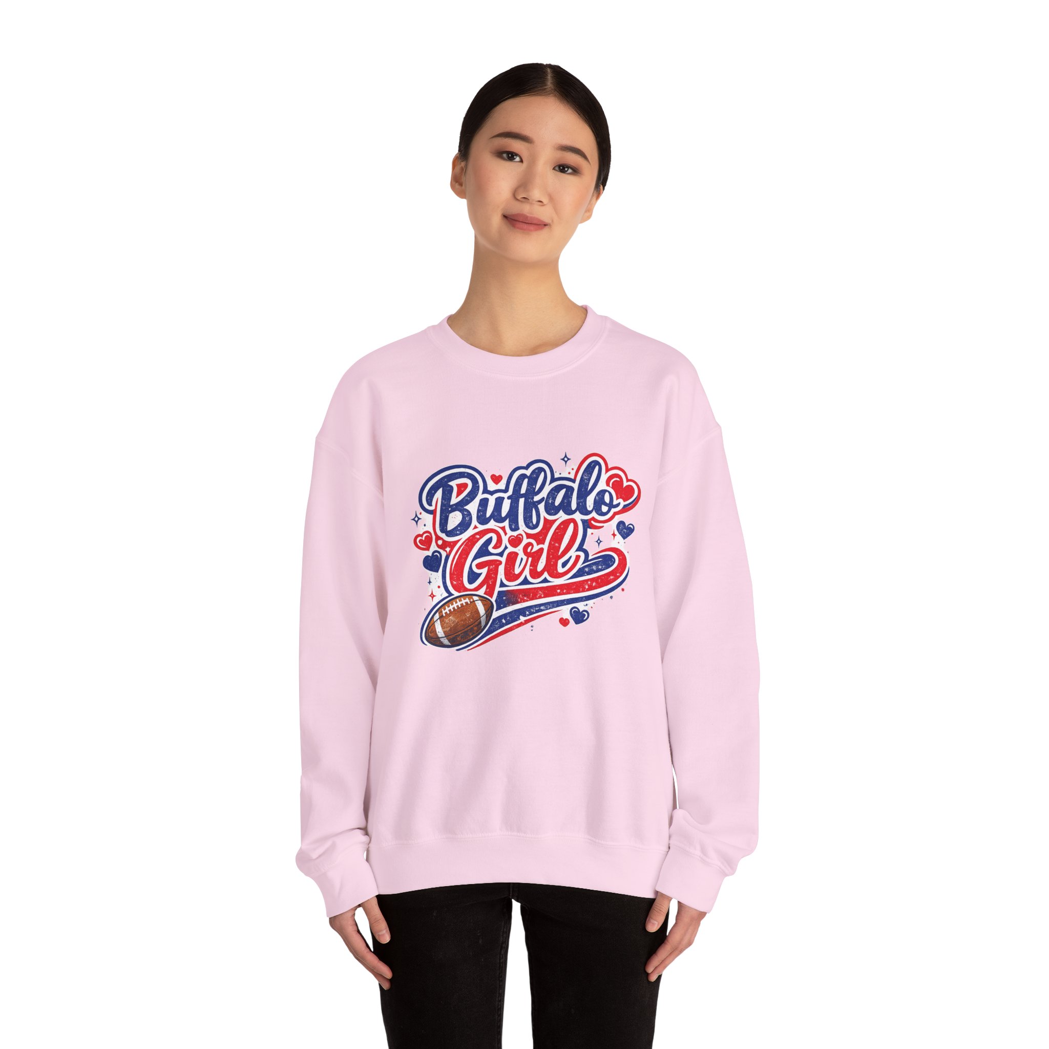 Buffalo Girl Football Crewneck Sweatshirt - Image 12