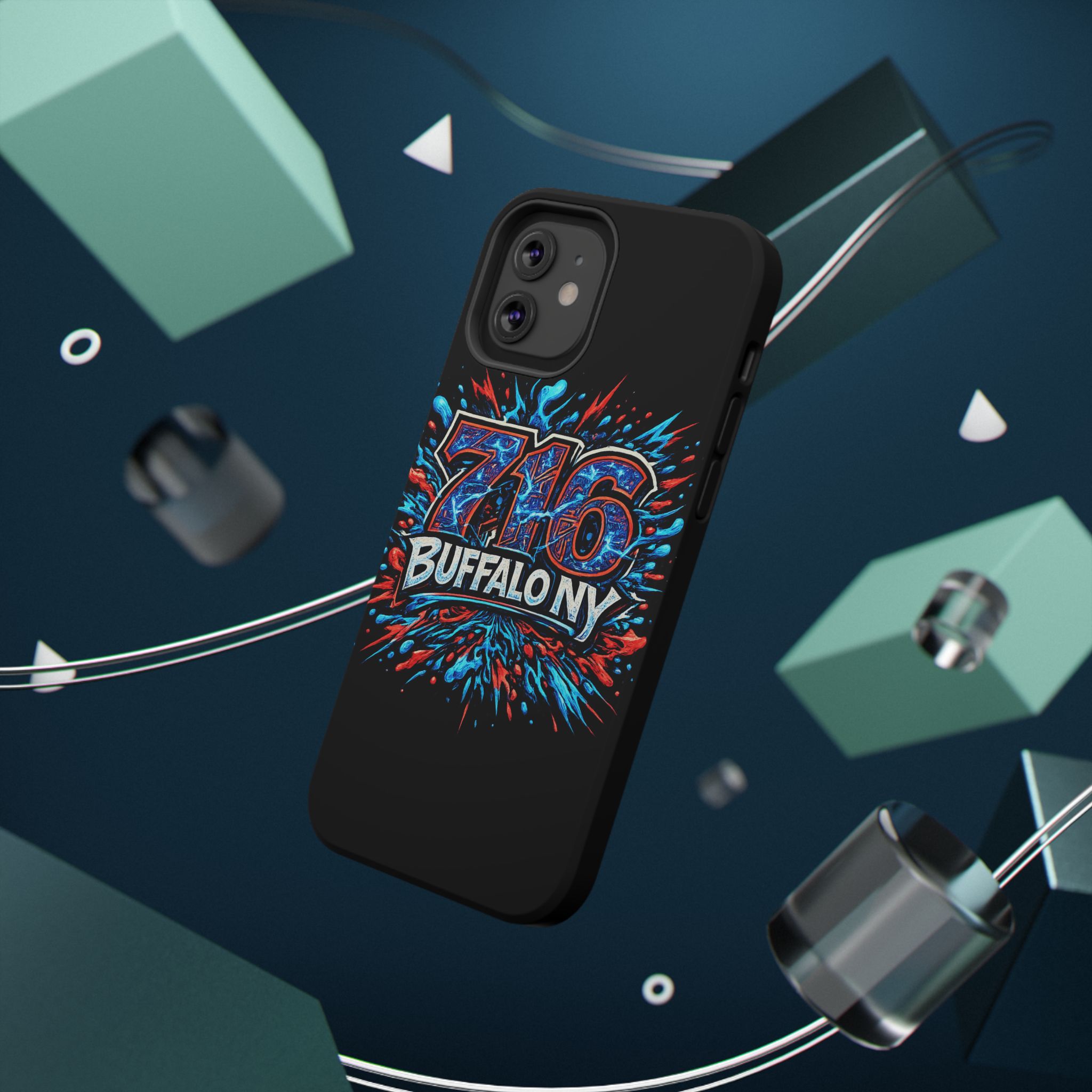 716 Buffalo NY Impact-Resistant Phone Case — Splash Graphic - Image 38