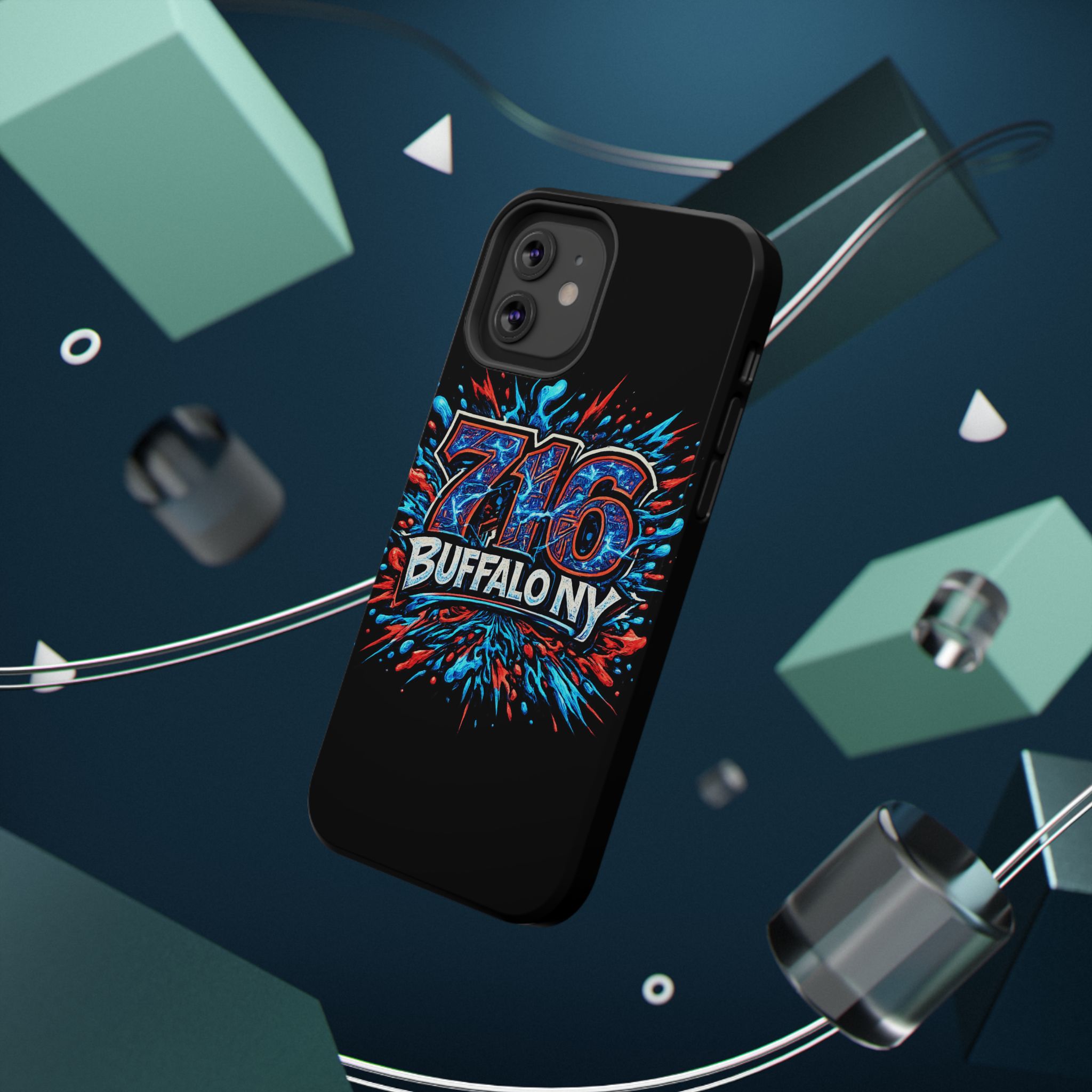 716 Buffalo NY Impact-Resistant Phone Case — Splash Graphic - Image 36