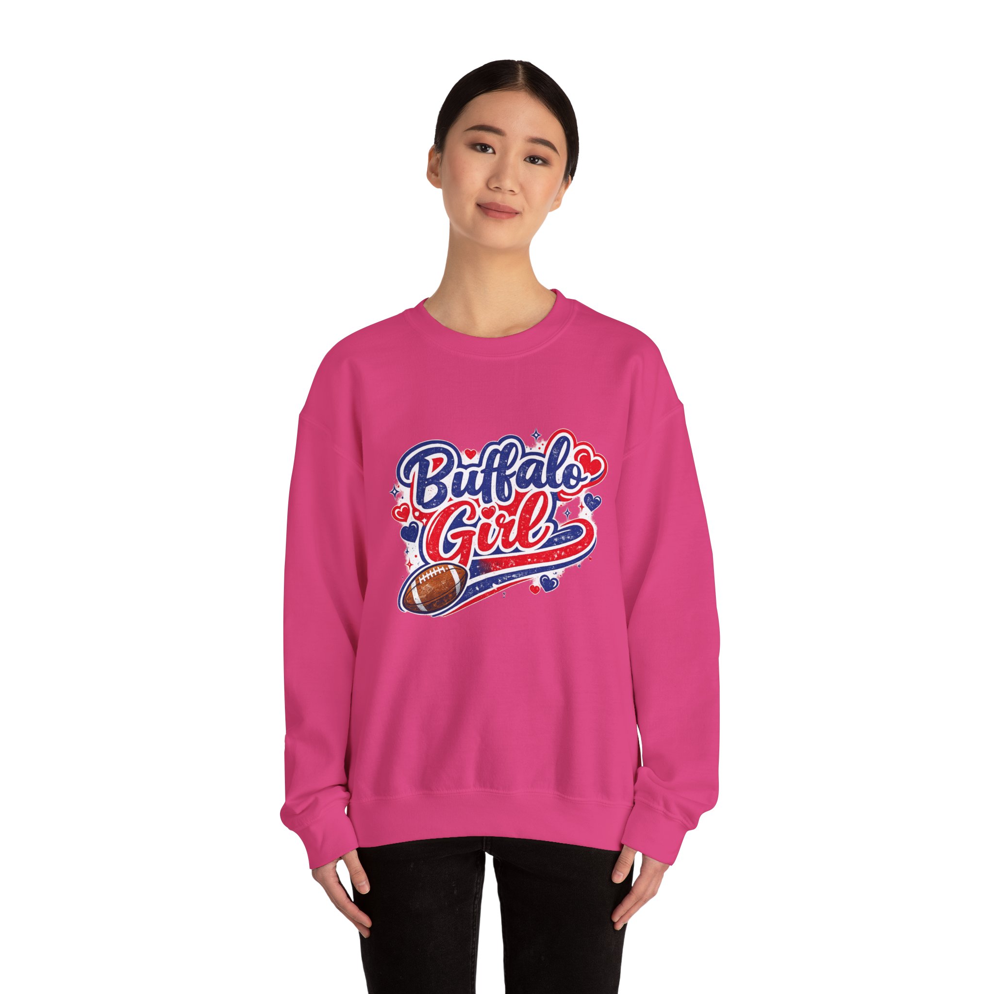 Buffalo Girl Football Crewneck Sweatshirt - Image 20