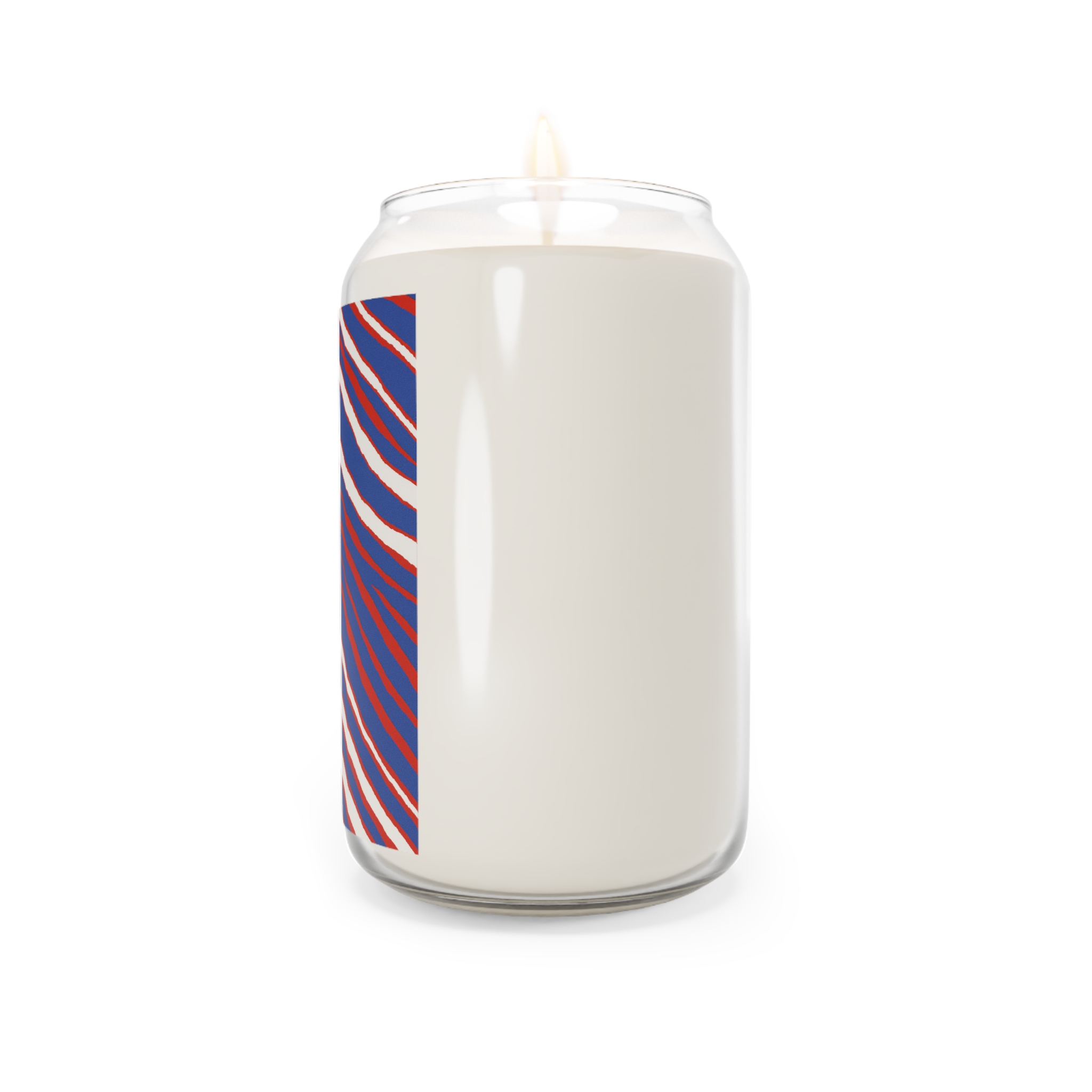 Bills-Inspired Stripe Soy Candle — 13.75oz Scented Candle - Image 4
