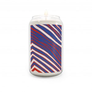 Bills-Inspired Stripe Soy Candle — 13.75oz Scented Candle