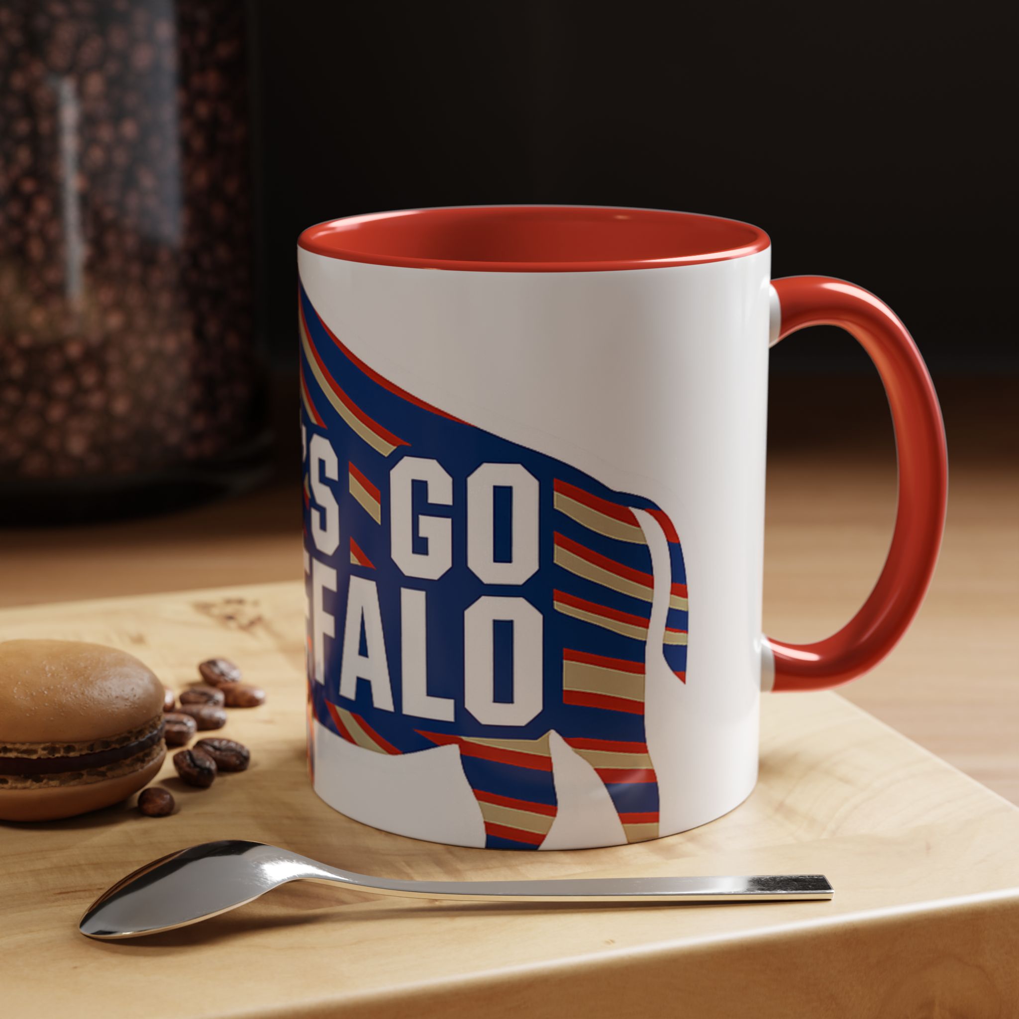 Let's Go Buffalo Accent Coffee Mug | Buffalo Silhouette Fan Coffee Cup - Image 9