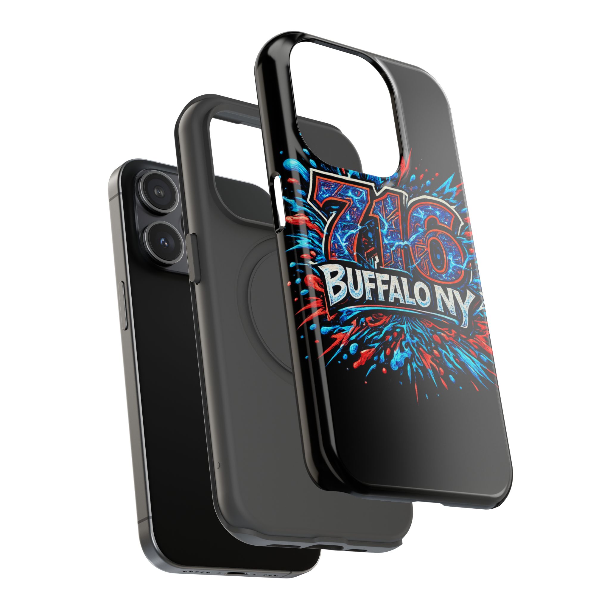 716 Buffalo NY Impact-Resistant Phone Case — Splash Graphic - Image 74