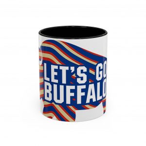 Let's Go Buffalo Accent Coffee Mug | Buffalo Silhouette Fan Coffee Cup