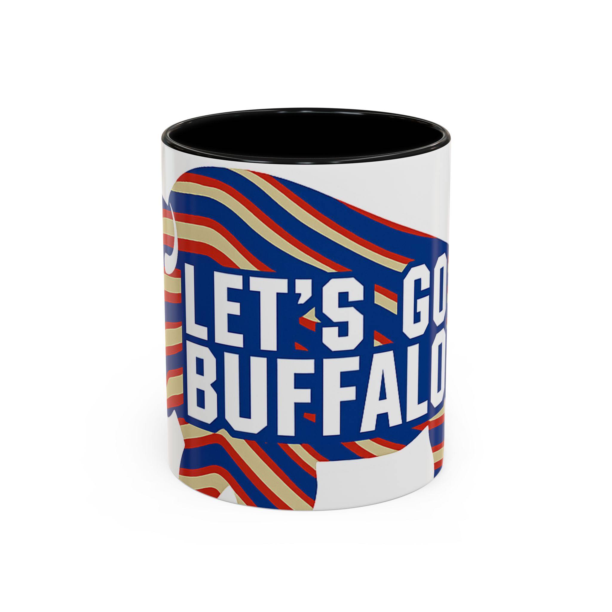 Let's Go Buffalo Accent Coffee Mug | Buffalo Silhouette Fan Coffee Cup