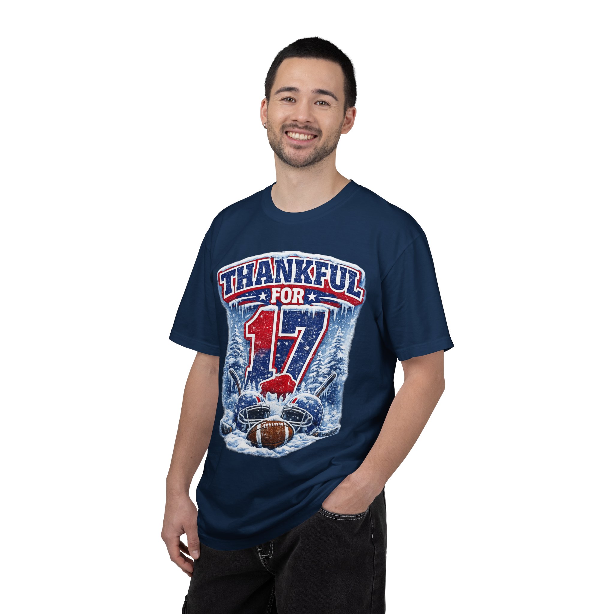 Thankful for 17 Football T-Shirt — Holiday Game Day Tee - Image 9
