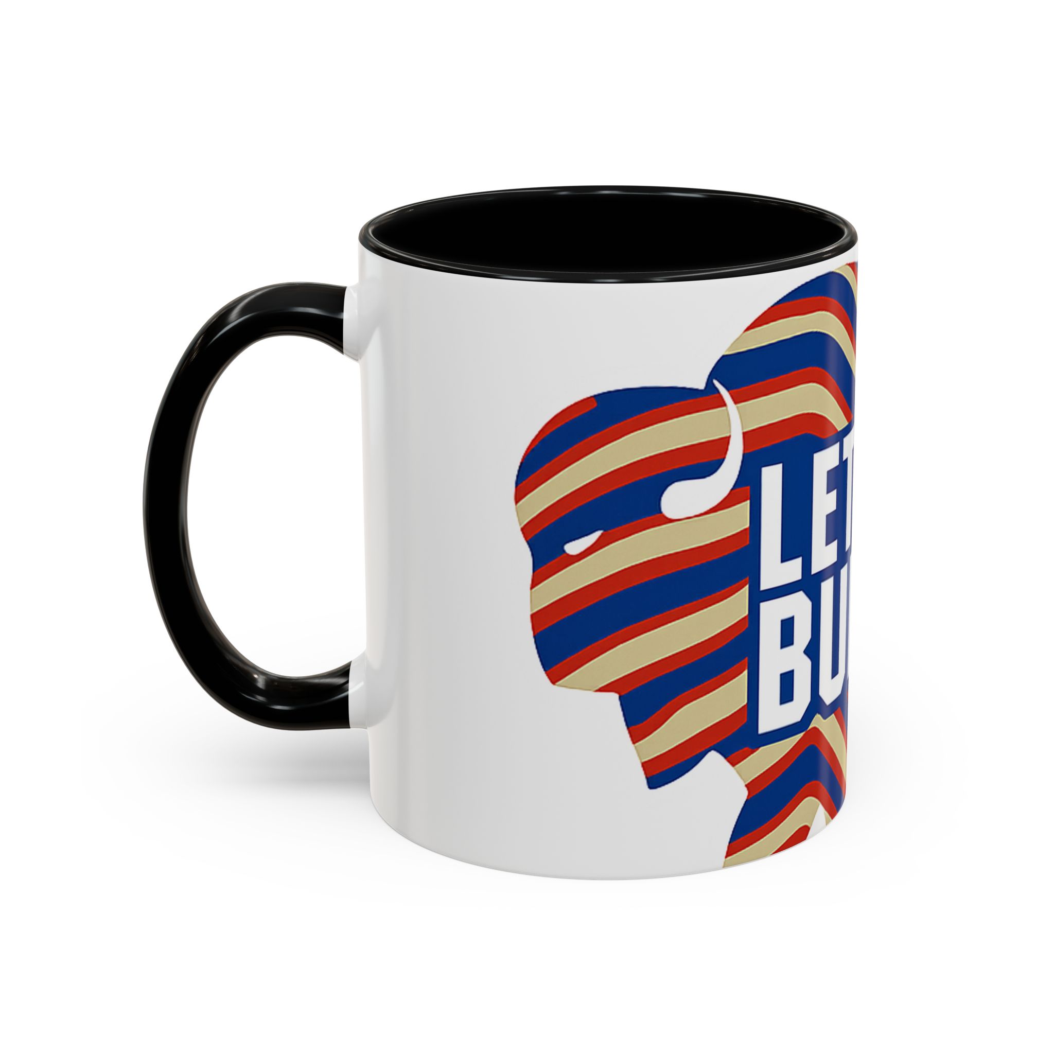 Let's Go Buffalo Accent Coffee Mug | Buffalo Silhouette Fan Coffee Cup - Image 3