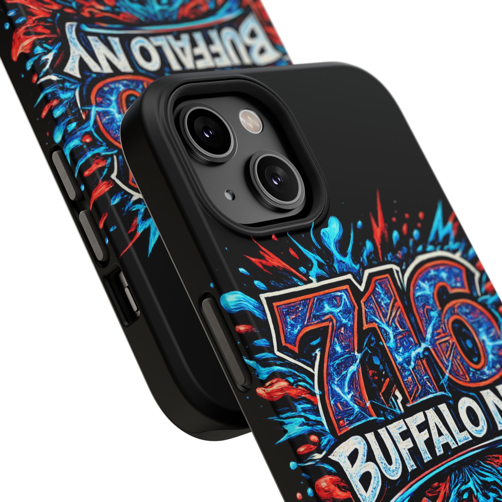 716 Buffalo NY Impact-Resistant Phone Case — Splash Graphic - Image 100