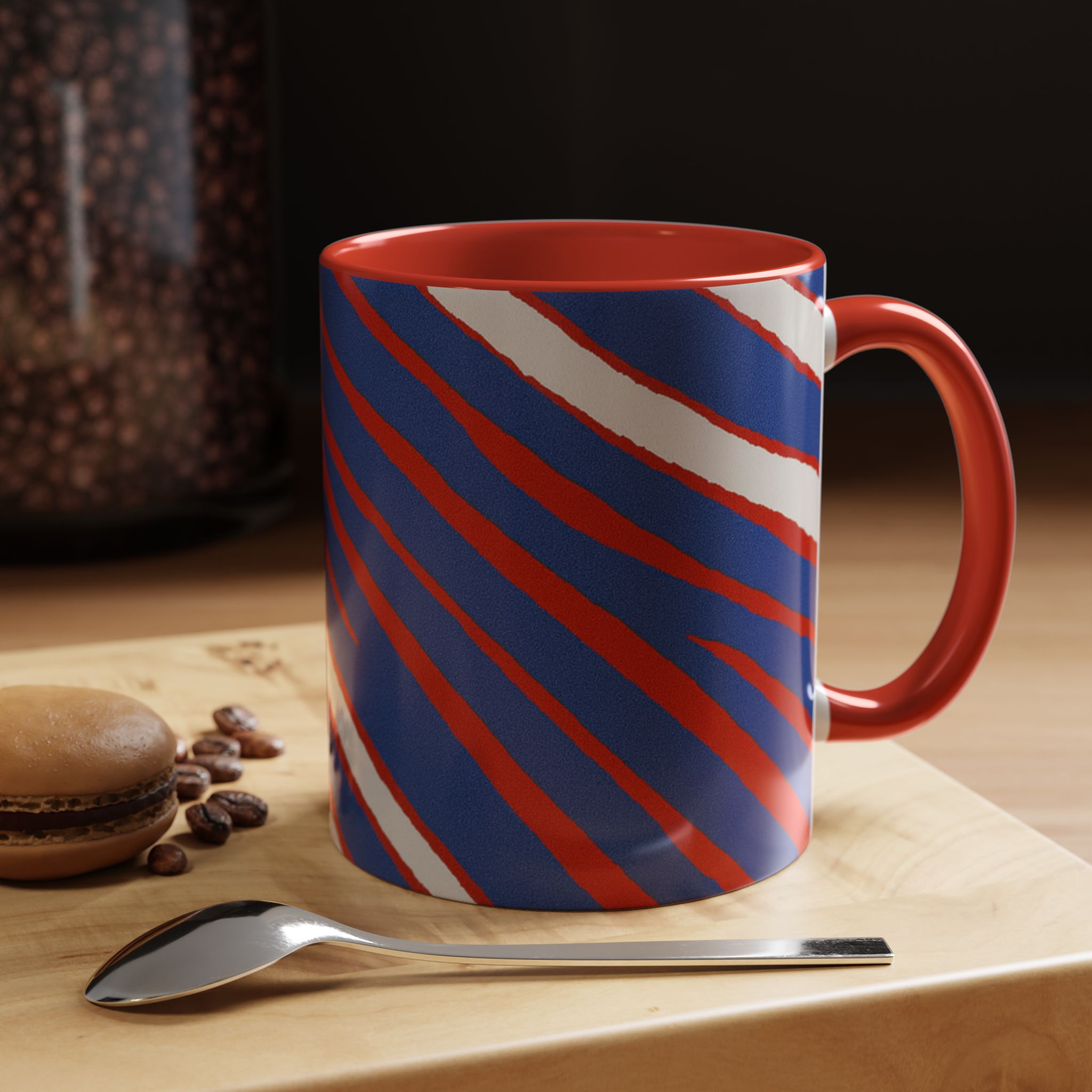 Bold Stripe Accent Coffee Mug | Unique Gift for Coffee Lovers, Fun Home Decor, Tea Mug, Modern Kitchen, Office Drinkware - Image 8