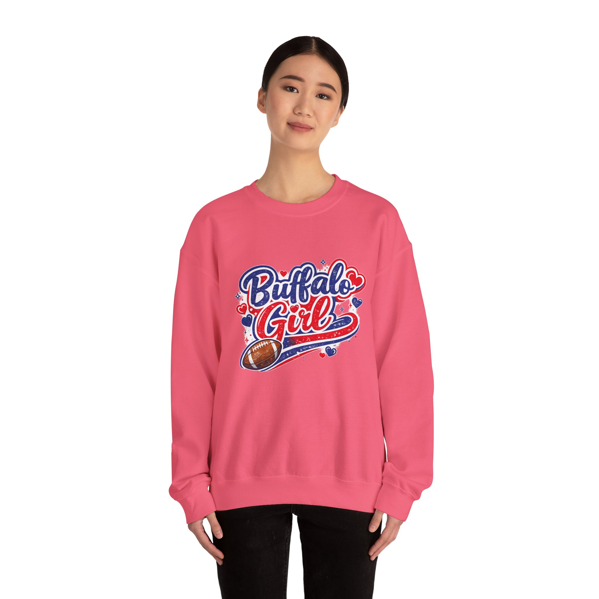 Buffalo Girl Football Crewneck Sweatshirt - Image 16