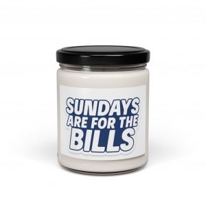 Sundays Are for the Bills Soy Candle — 9oz Scented Jar for Buffalo Fans